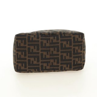 FENDI Zucca Canvas Mamma Baguette Shoulder Bag