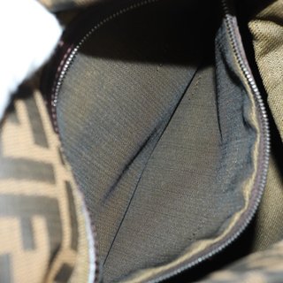 FENDI Zucca Canvas Mamma Baguette Shoulder Bag
