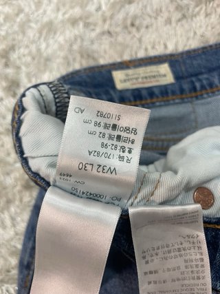 Calças Levis W32 Azuis