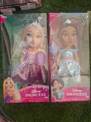 Bambola Disney Princess Rapunzel e Jasmine