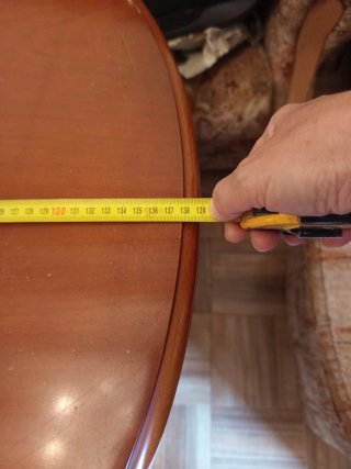 Mesa comedor madera ovalada y extensible