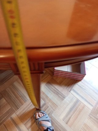 Mesa comedor madera ovalada y extensible