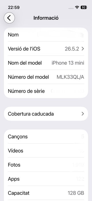 iPhone 13 mini 128GB Rojo - Impecable