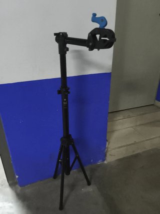 Trípode Reparación Bicicleta Negro