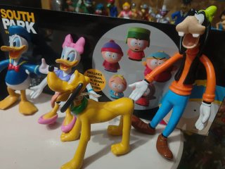 LOTE 4 FIGURAS GOMA PVC AÑOS 90 FLEXIS DISNEY