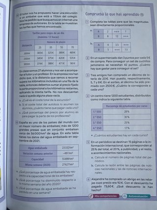 Matemáticas 1 secundaria Revuela