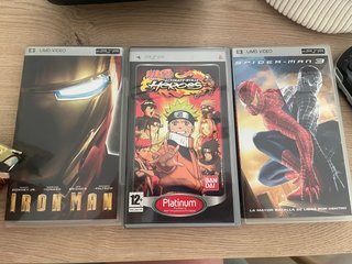 3 Film PSP UMD: Iron Man, Naruto, Spider-Man