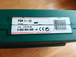 Taladro Bosch PSR 1-12 con maletín