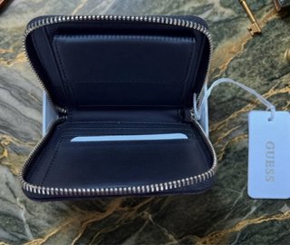 Monedero Guess Negro Acolchado