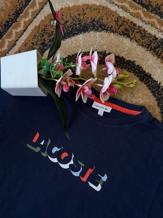 T-shirt Lacoste Blu Taglia XS