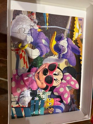 2 Puzzles Minnie Mouse 20 piezas