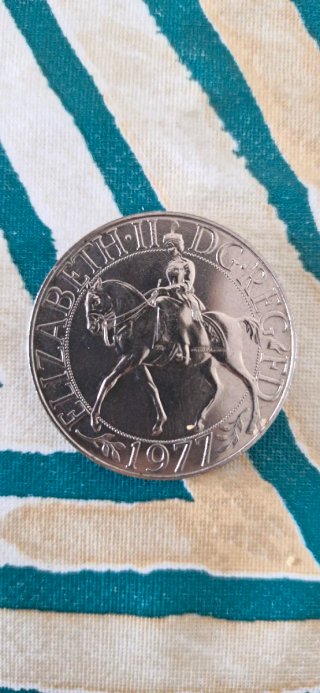 Moneda 25 peniques 1971 Isabel II