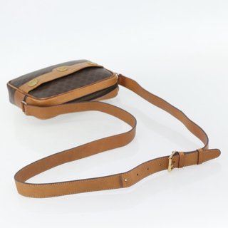 CELINE Macadam Canvas Shoulder Bag PVC Leather