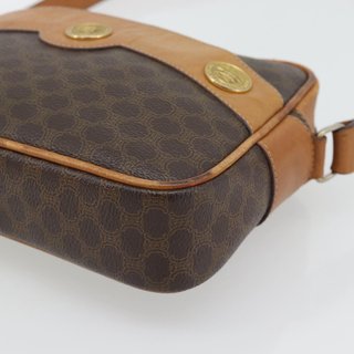 CELINE Macadam Canvas Shoulder Bag PVC Leather