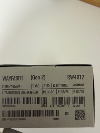 Ray-Ban Meta Wayfarer Gen 2 Transitions