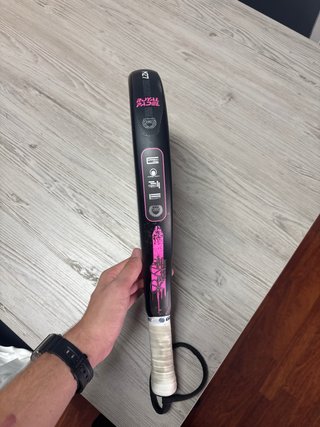 Pala Padel Royal M27 Negra y Rosa