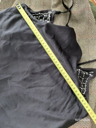 Vestido Bershka Negro con Detalles Plateados