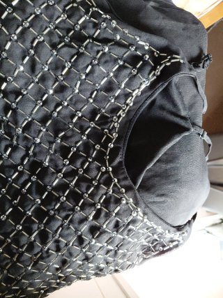 Vestido Bershka Negro con Detalles Plateados