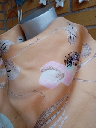 Pañuelo Seda Estampado Floral