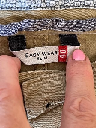 Pantalón Chino slim Easy Wear Marrón Talla 40