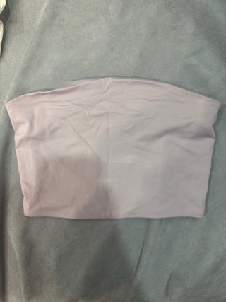 Top rosa sin tirantes talla única