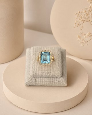 Anillo de Oro 18kl     ALM-TRA1407