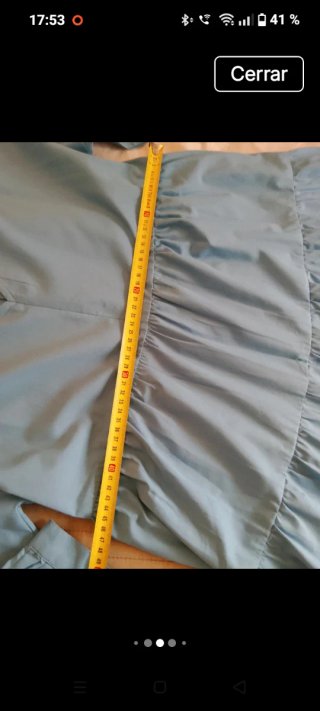 Vestido largo Sfera volantes azul Talla M