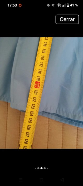Vestido largo Sfera volantes azul Talla M