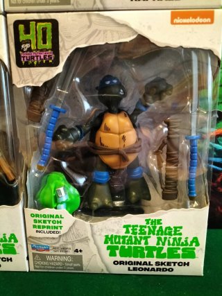 Confezione 4 Figure Tartarughe Ninja 40° Anniversario TMNT