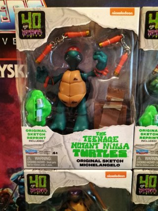 Confezione 4 Figure Tartarughe Ninja 40° Anniversario TMNT
