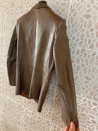 Giacca blazer donna in vera pelle vintage retro’