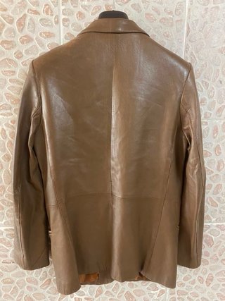 Giacca blazer donna in vera pelle vintage retro’