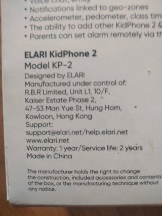 Reloj Infantil Elari KidPhone 2