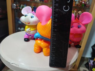 Lote 4 figuras chifle vintage años 80 Topo Gigio