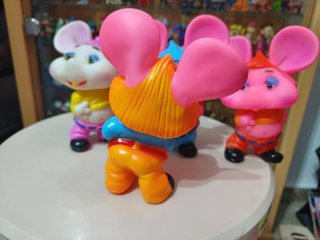 Lote 4 figuras chifle vintage años 80 Topo Gigio