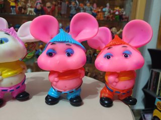 Lote 4 figuras chifle vintage años 80 Topo Gigio