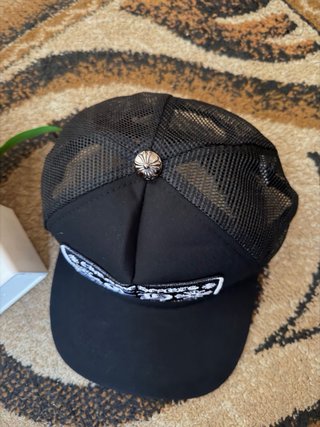 Cappello Chrome Hearts nero patch CH Hollywood