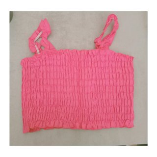 Top rosa fucsia elástico talla S