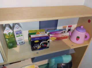 Cocinita de madera para niños