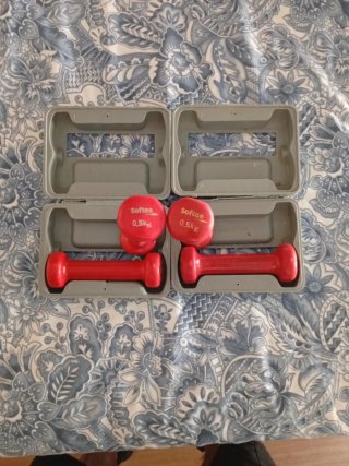 Pesas Rojas con Estuche