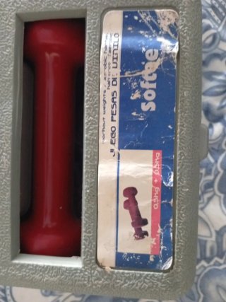 Pesas Rojas con Estuche