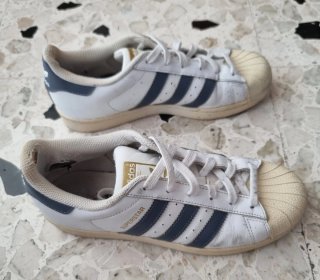 Adidas Superstar Scarpe Bianche Oro