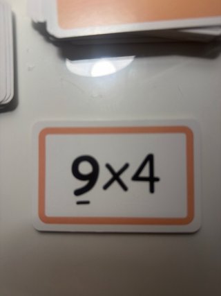 Juego de cartas de multiplicar