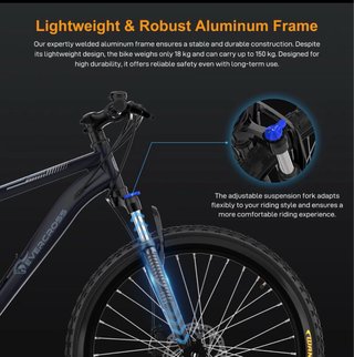 Bicicleta EVERCROSS EM3 26 Montaña