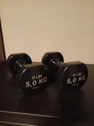 2 Mancuernas 5kg (11 Lbs) Decathlon