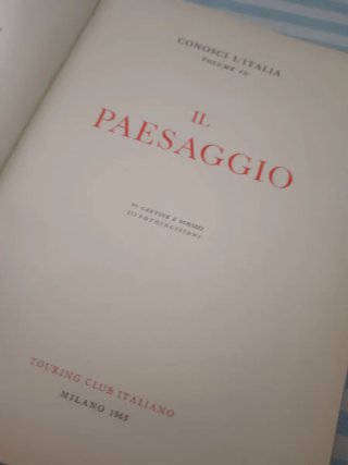 Conosci l'Italia"), edito dal Touring Club Italian