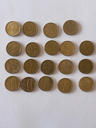 Lote 34 monedas de pesetas españolas