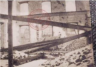 Postal Antigua WWI Roulers Ruinas Industriales
