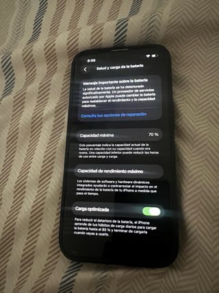 iPhone 13 Rosa Salud de bateria 70%