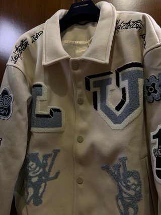 Louis Vuitton Leather Bunny Varsity Jacket